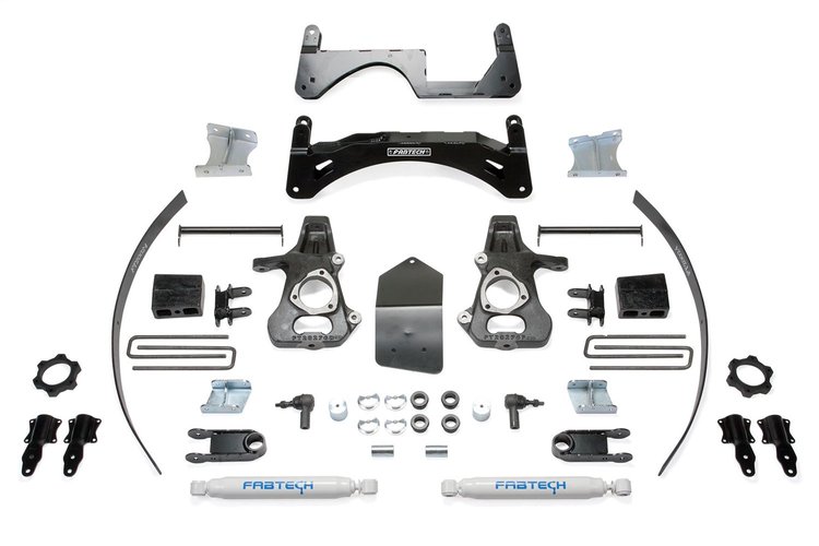 K1067 Basic Lift System w/Shocks Fits Select Chevy Silverado 1500; GMC Sierra 1500