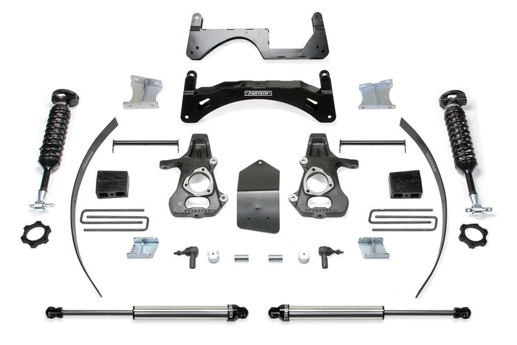 K1067DL Basic Lift System w/Shocks Fits Select Chevy Silverado 1500; GMC Sierra 1500