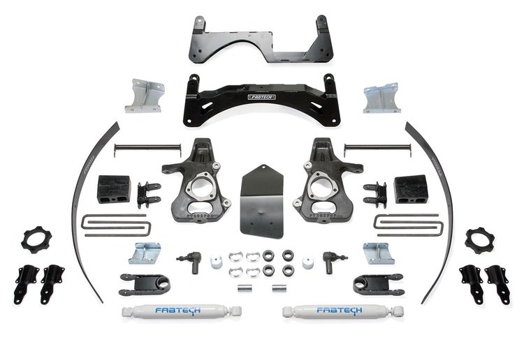 K1068 Basic Lift System w/Shocks Fits Select Chevy Silverado 1500; GMC Sierra 1500