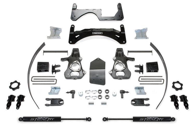 K1068M Basic Lift System w/Shocks Fits Select Chevy Silverado 1500; GMC Sierra 1500