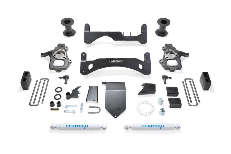 K1083 Basic Lift System w/Shocks Fits Select Chevy Silverado 1500; GMC Sierra 1500