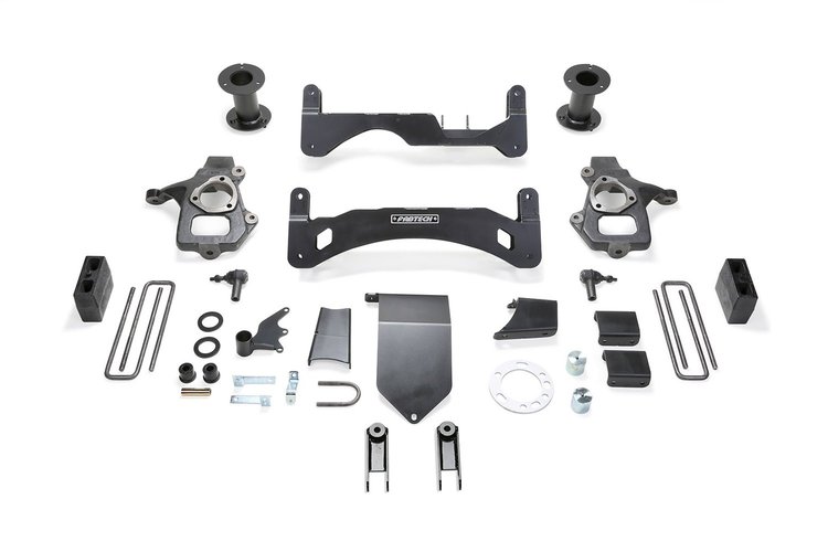K1100 Basic Lift System w/Shocks Fits Select Chevy Silverado 1500; GMC Sierra 1500