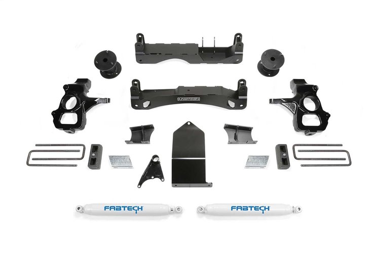 K1116 Basic Lift System w/Shocks Fits Select Chevy Silverado 1500; GMC Sierra 1500