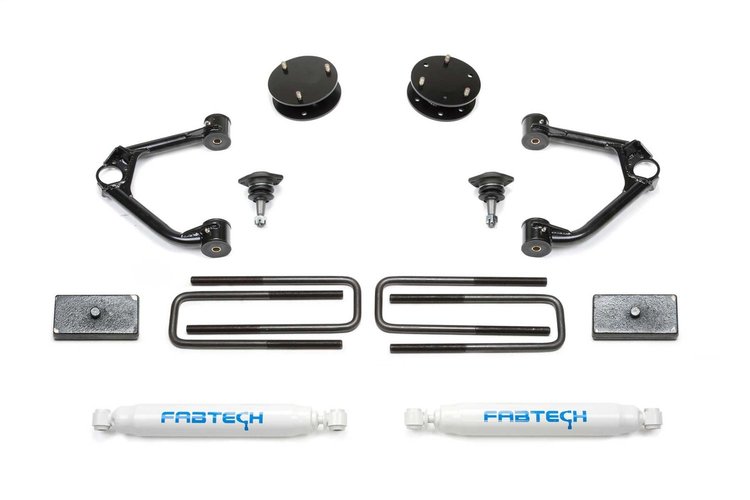 K1126 Budget Lift System w/Shock Fits Select Chevy Silverado 1500; GMC Sierra 1500