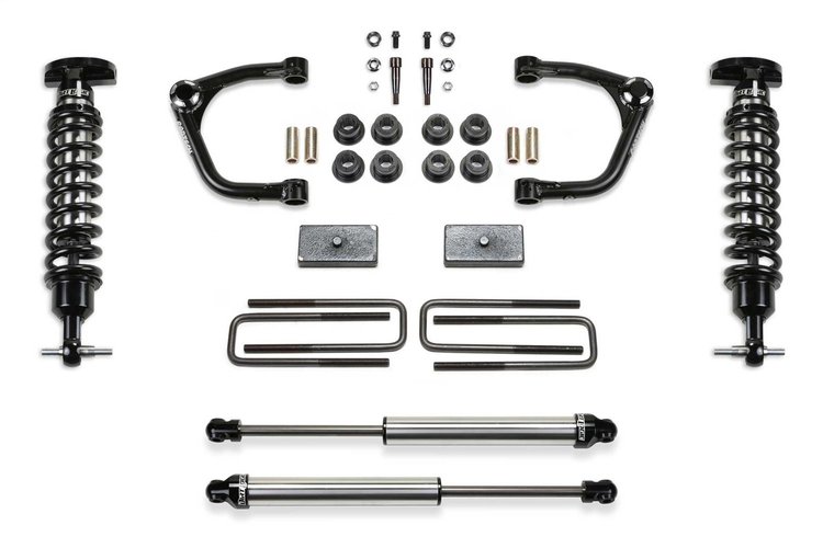 K1129DL Uniball UCA Lift System w/Shocks Fits Select Chevy Silverado 1500; GMC Sierra 1500