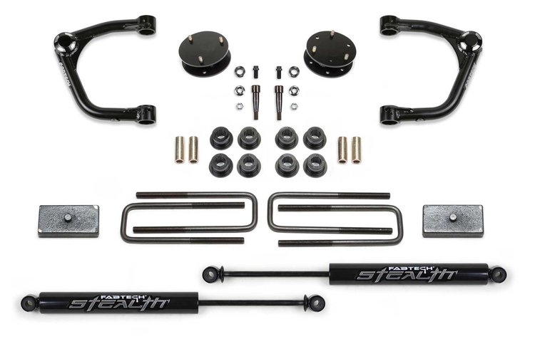 K1129M Uniball Lift System w/Shocks Fits Select Chevy Silverado 1500; GMC Sierra 1500