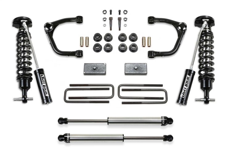 K1130DL Uniball UCA Lift System w/Shocks Fits Select Chevy Silverado 1500; GMC Sierra 1500