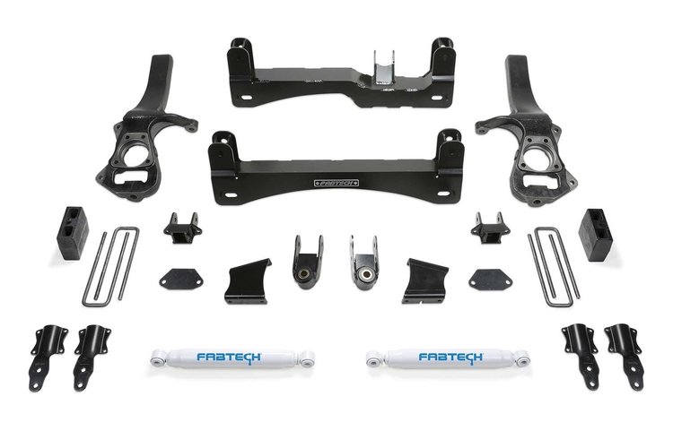 K1150 Basic Lift System w/Shocks Fits Select Chevy Silverado 1500; GMC Sierra 1500