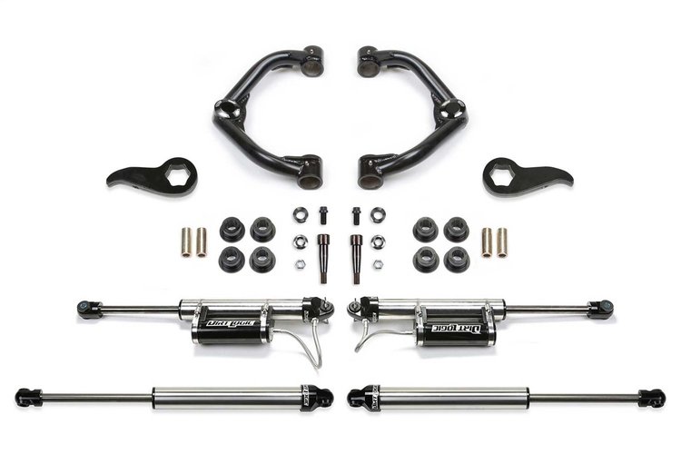 K1156DL Uniball UCA Lift System w/Shocks Fits Select Chevy Silverado 2500/3500 HD; GMC Sierra 2500/3500 HD