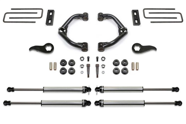 K1181DL Uniball UCA Lift System w/Shocks Fits Select Chevy Silverado 3500 HD; GMC Sierra 3500 HD