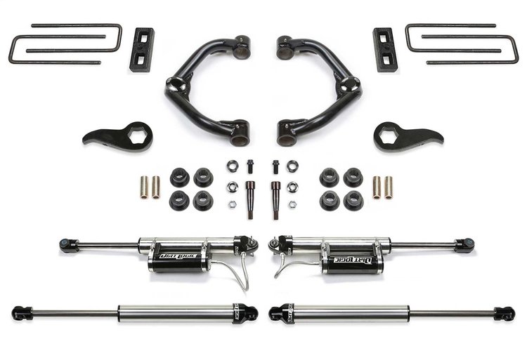 K1182DL Uniball UCA Lift System w/Shocks Fits Select Chevy Silverado 3500 HD; GMC Sierra 3500 HD