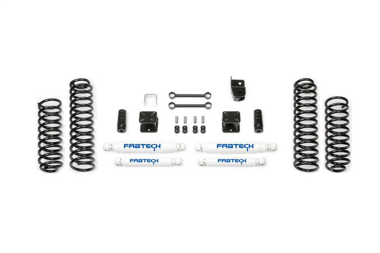 K4047 Budget Lift System w/Shock Fits Select Jeep Wrangler JK; Jeep Wrangler