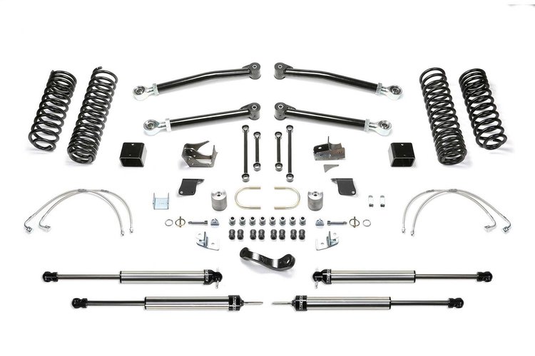 K4068DL Trail Long Travel Lift System Fits Select Jeep Wrangler JK; Jeep Wrangler