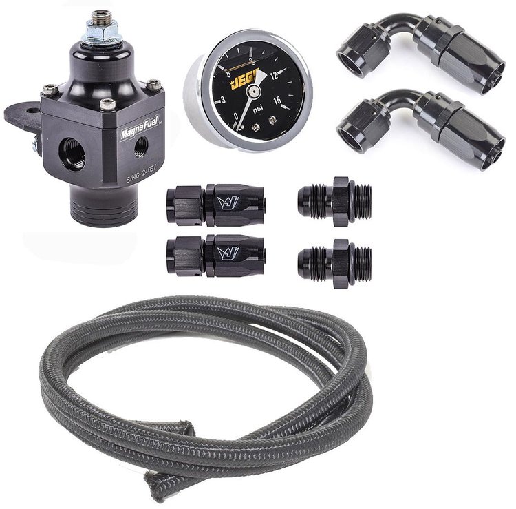 2-Port Fuel Regulator, Fittings and Hose Kit