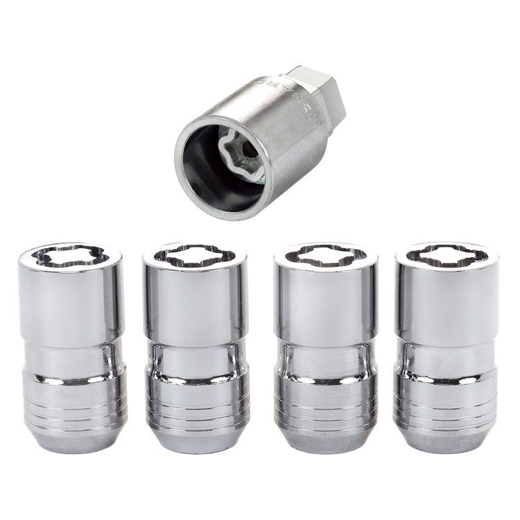 24215 Locking Lug Nuts, Chrome Cone Seat Style