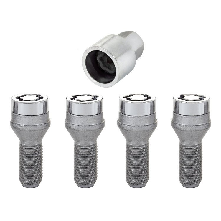 27226 Chrome Cone Seat Lug Bolt Threads: M14 x 1.25