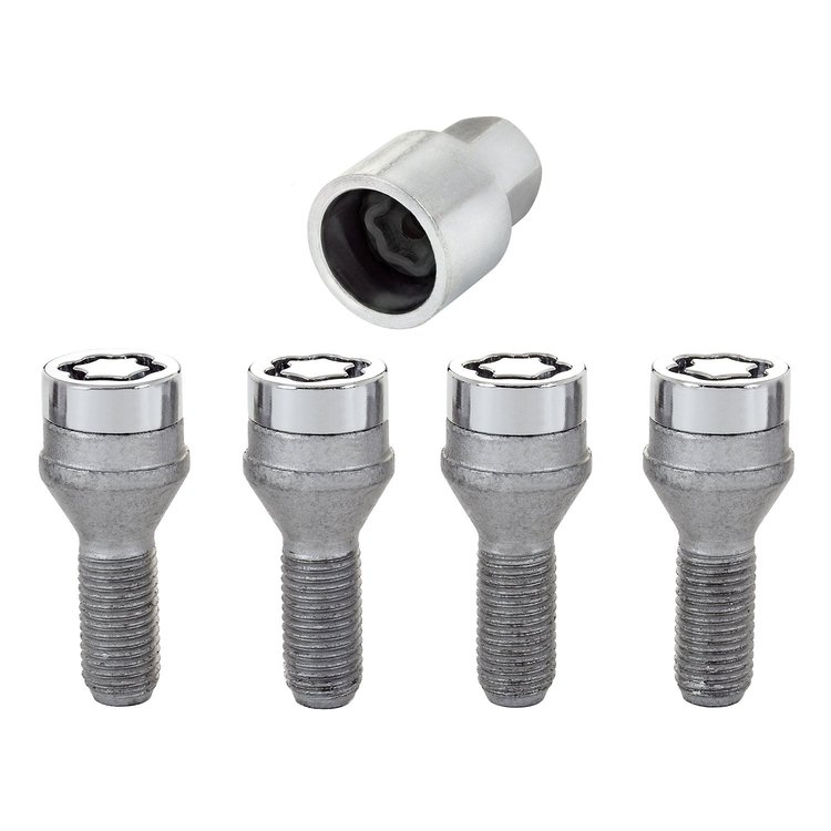27261 Chrome Cone Seat Lug Bolt Threads: M12 x 1.25