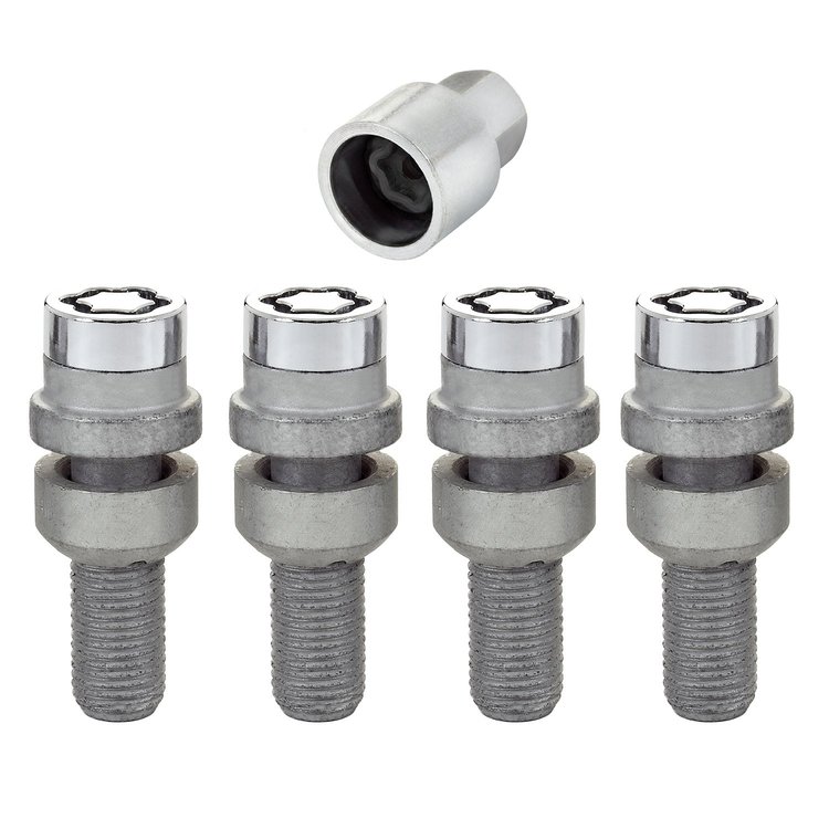 Chrome Radius Seat Lug Bolt Threads: M14 x 1.5