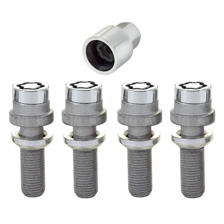 Chrome Radius Seat Lug Bolt Threads: M14 x 1.5