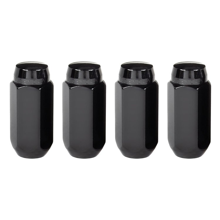 64024 Black Acorn/Conical Seat Lug Nuts M14 x 1.5 Thread Size