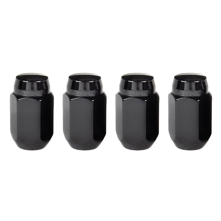 64072 Black Acorn/Conical Seat Lug Nuts M14 x 1.5 Thread Size