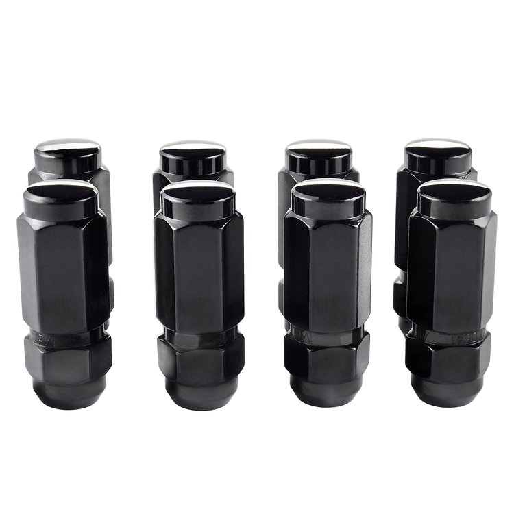 64816 Chrome/Black Duplex Acorn/Conical Seat Lug Nuts 9/16" x 18