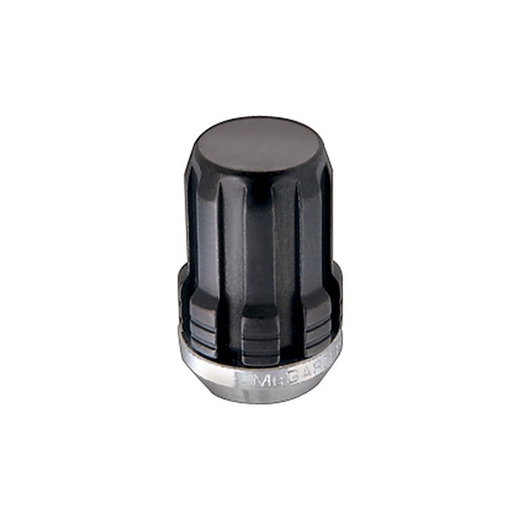Chrome/Black SplineDrive Lug Nuts (M12 x 1.25 Thread Size) - Box of 50 Lug Nuts