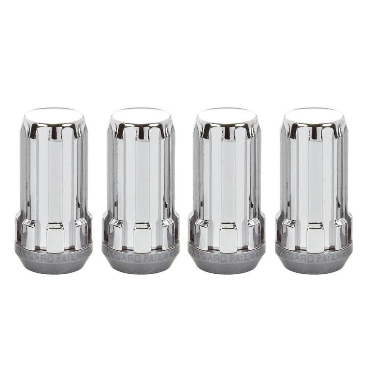65340 Chrome Tuner Style Spline Drive Lug Nuts 1/2" x 20