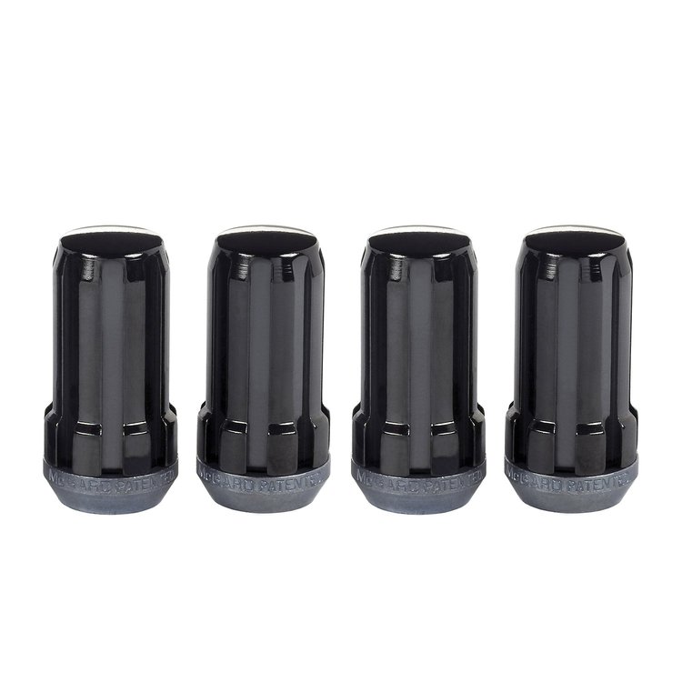65340BK Black Tuner Style Spline Drive Lug Nuts 1/2" x 20