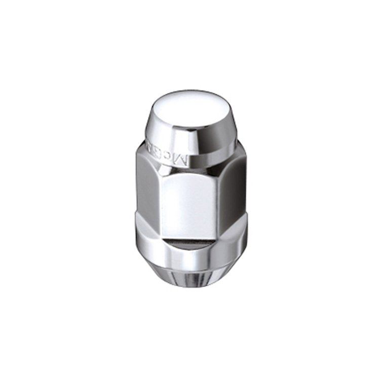 Chrome Cone Seat Bulge Style Lug Nuts (M12 x 1.25 Thread Size) - Box of 100 Lug Nuts