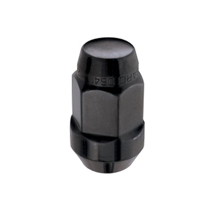 LUG NUT BX 144 14X1.5 CONE SEAT BULGE BLACK
