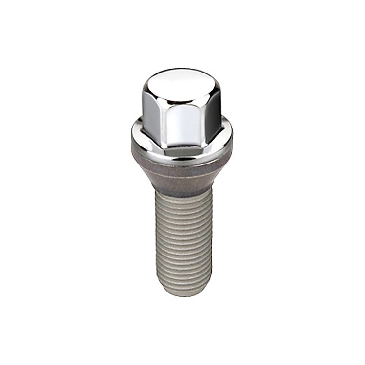 69700 Chrome Cone Seat Style Lug Bolt, M14 x 1.5 Thread Size