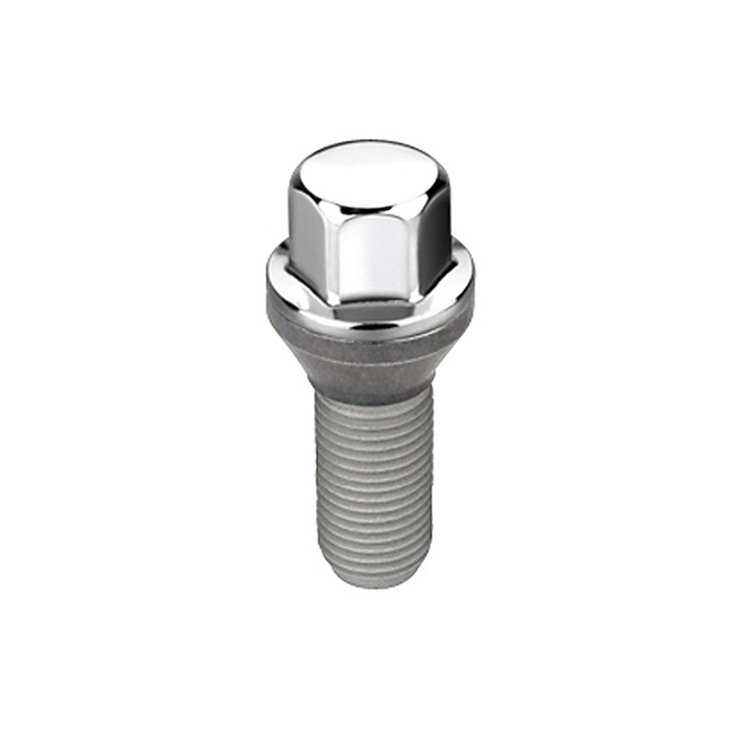 69732 Chrome Cone Seat Style Lug Bolt, M12 x 1.25 Thread Size
