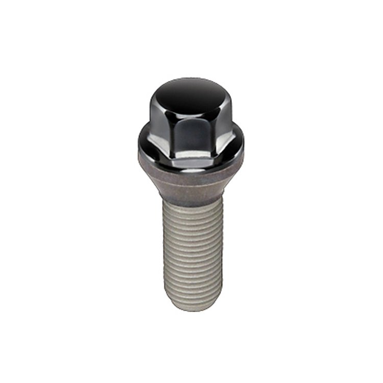 LUG BOLT BX 50 12X1.5 CONE SEAT BLACK