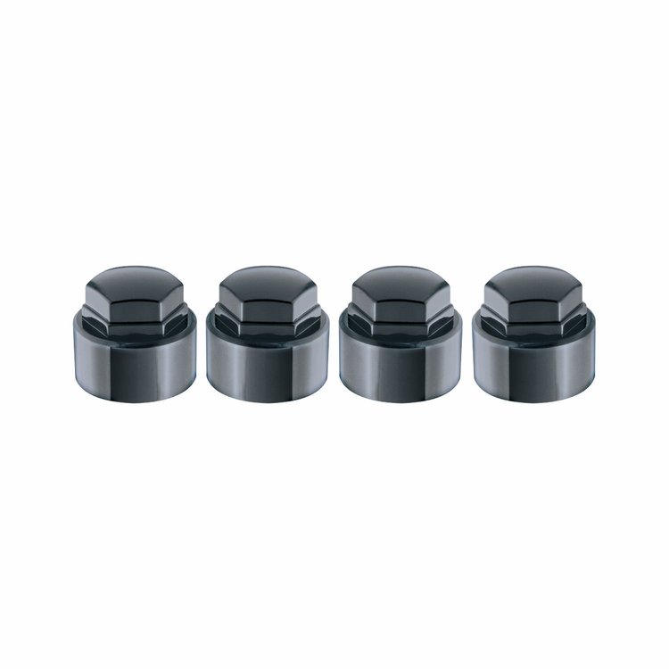 70005 Caps Cone Seat-Open End Style Lug Nuts 671-24010 thru 671-24013 Black 4/pkg