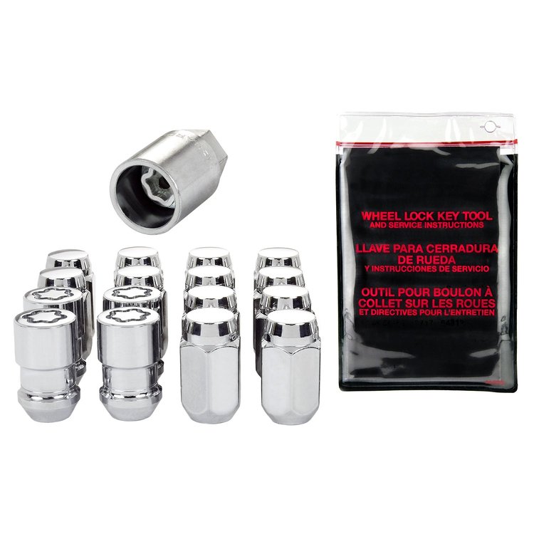84430 Chrome Acorn/Conical Lug Nut Kit 1/2" -20 Thread Size
