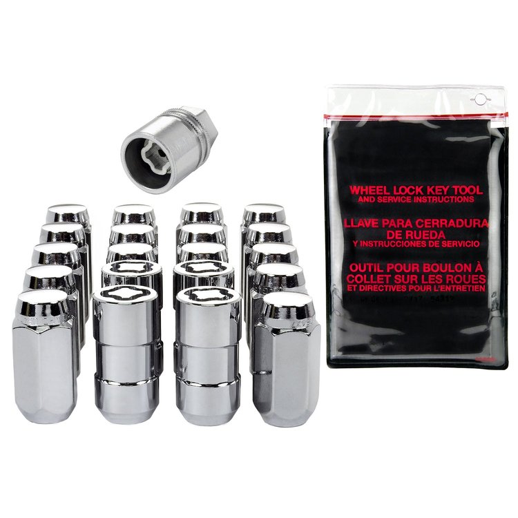 84508 Chrome Acorn/Conical Seat Lug Nut Kit 9/16" -18 Thread Size
