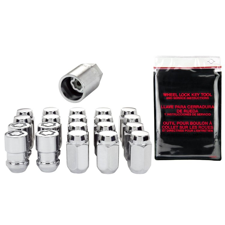 84530 Chrome Acorn/Conical Seat Lug Nut Kit 1/2" -20 Thread Size
