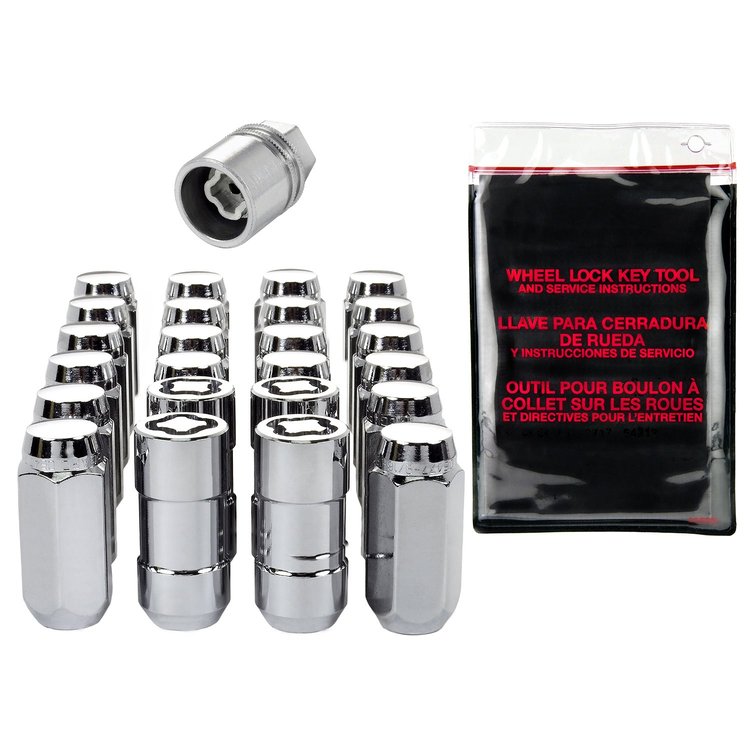 84620 Chrome Acorn/Conical Seat Lug Nut Kit M14 x 1.5 Thread Size