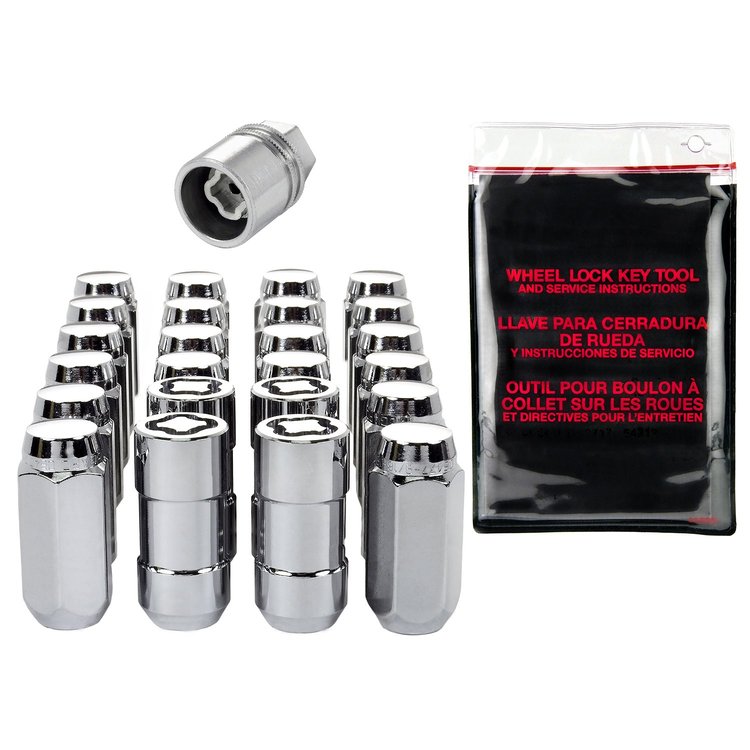 84638 Chrome Acorn/Conical Seat Lug Nut Kit M14 x 1.5 Thread Size
