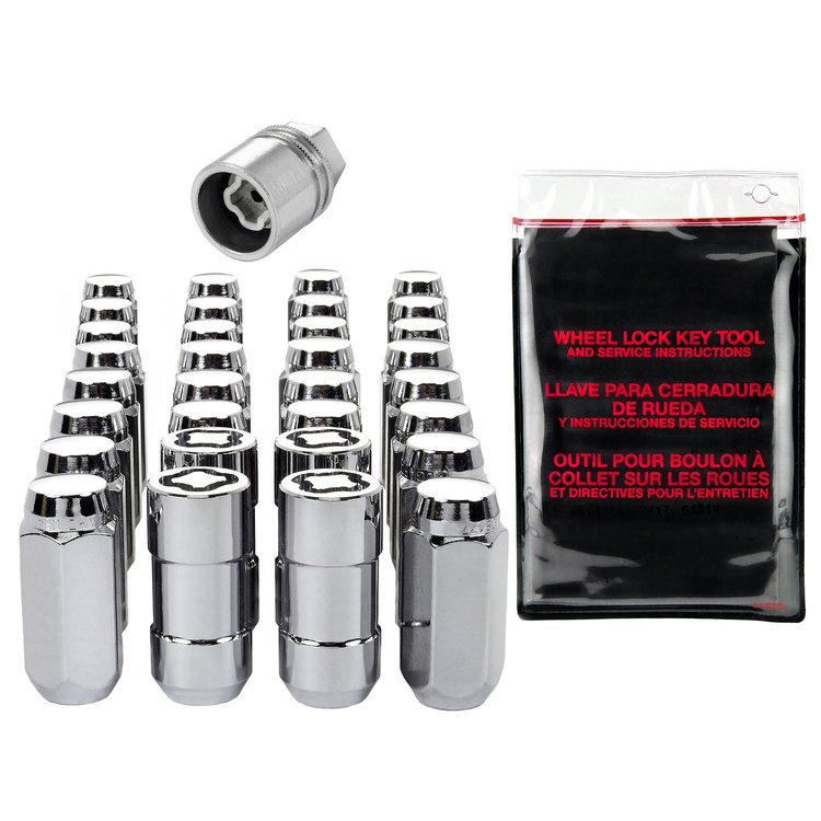84823 Chrome Acorn/Conical Seat Lug Nut Kit 9/16" x 18 Thread Size