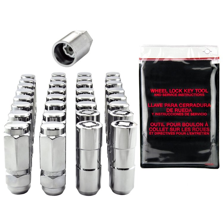 84834 Chrome Acorn/Conical Seat Lug Nut Kit 9/16" -18 Thread Size