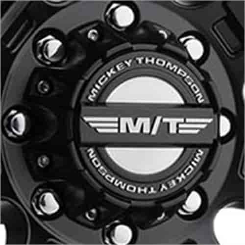 Black Sidebiter Lock Center Cap for 5/6 Lug Wheels