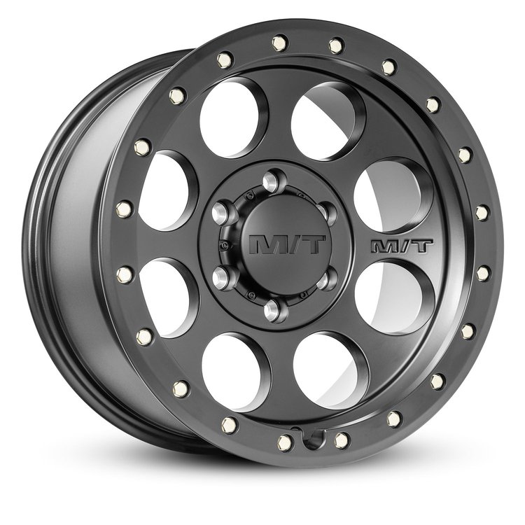 274463 Classic Pro Wheel [Size: 17"x9"] Satin Black, Simulated Beadlock w/Zinc Bolts