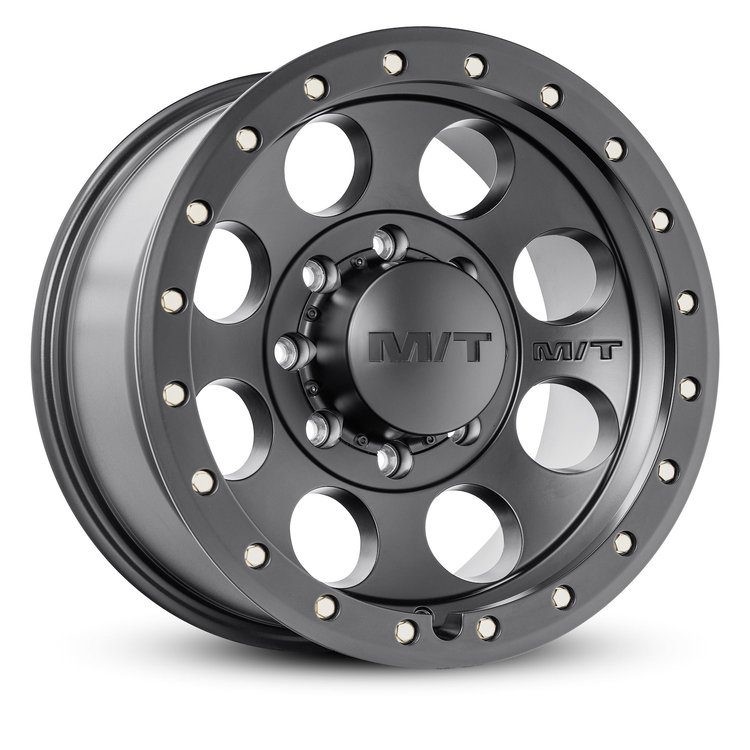 274469 Classic Pro Wheel [Size: 17"x9"] Satin Black, Simulated Beadlock w/Zinc Bolts