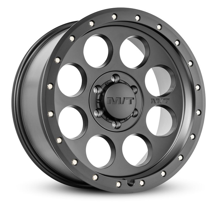 274609 Classic Pro Wheel [Size: 18"x9"] Satin Black, Simulated Beadlock w/Zinc Bolts
