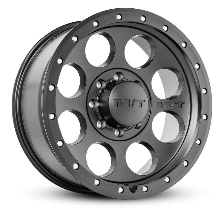 274701 Classic Pro Wheel [Size: 18"x9"] Satin Black, Simulated Beadlock w/Zinc Bolts