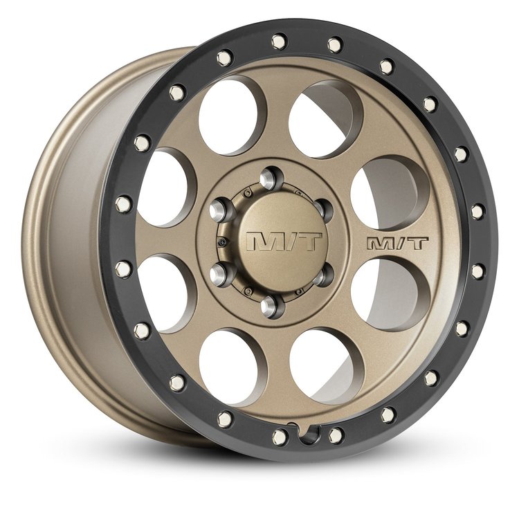 274492 Classic Pro Wheel [Size: 17"x9"] Satin Bronze w/Black Lip, Simulated Beadlock w/Zinc Bolts