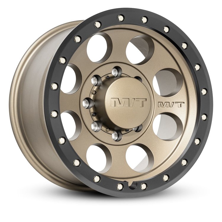 274496 Classic Pro Wheel [Size: 17"x9"] Satin Bronze w/Black Lip, Simulated Beadlock w/Zinc Bolts