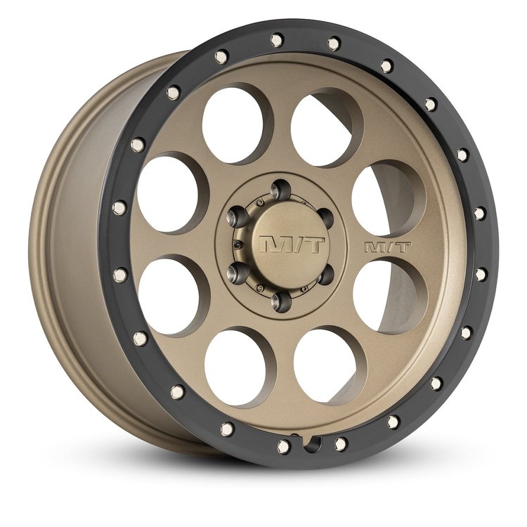 274502 Classic Pro Wheel [Size: 18"x9"] Satin Bronze w/Black Lip, Simulated Beadlock w/Zinc Bolts